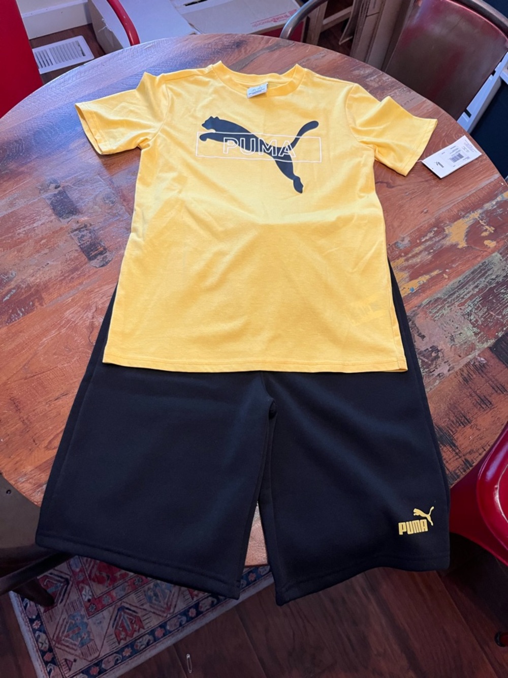 NWT Puma Boys 2 Piece Shorts Set